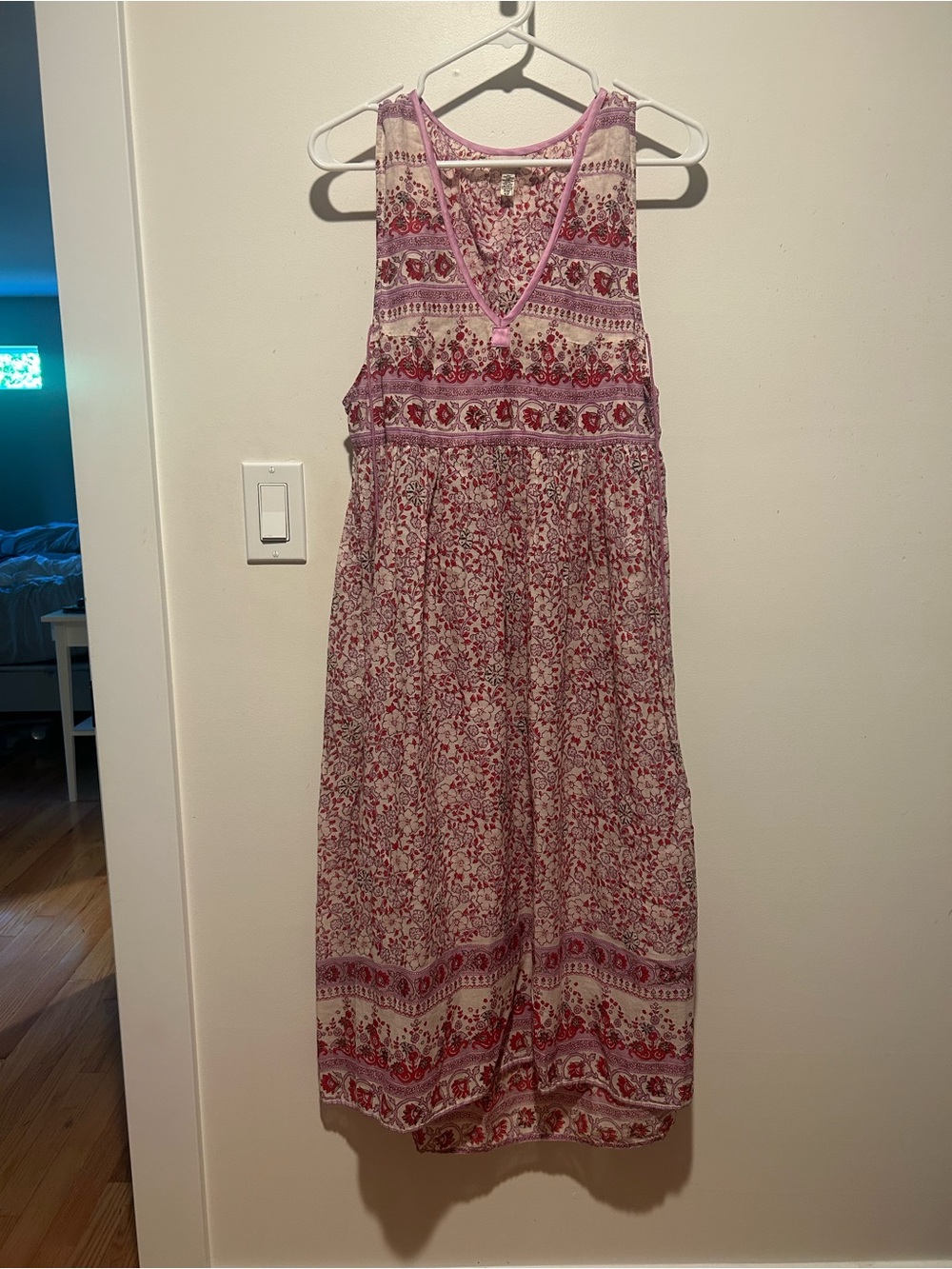 Billabong Pink and Red Floral Maxi Dress
